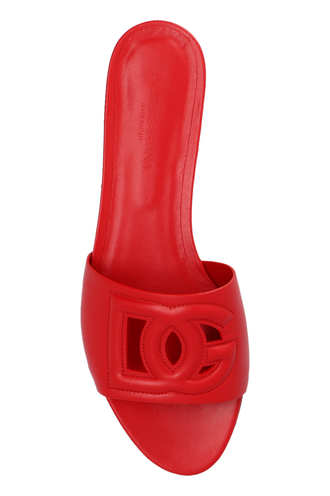 DOLCE&GABBANA ロゴプールスライド レッド 大人気 Dolce & Gabbana メンズ ロゴプールスライド の レッド | LN-CC®